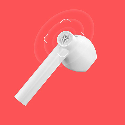 Наушники TWS беспроводные Bluetooth QCY T7 вкладыши с микрофоном белые