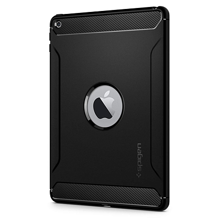 Чехол для iPad 2018, 2017 гелевый Spigen SGP Rugged Armor черный