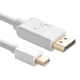 Кабель Mini DisplayPort - DisplayPort (папа - папа) длина 1,5 м 2K 60Hz версия 1.1а Ugreen MD105 белый
