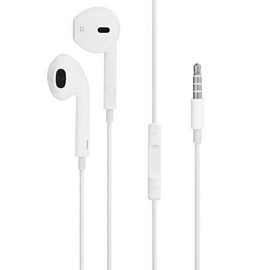 Наушники Devia Smart EarPods вкладыши с микрофоном и пультом белые