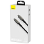 Кабель Type-C - Type-C длина 1 м 5A 20V 100W плетеный Baseus Tungsten Gold CATWJ-01 (быстрая зарядка PD, QC 3.0) черный