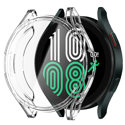 Чехол для Samsung Galaxy Watch 4 44 мм гибридный Spigen Ultra Hybrid прозрачный