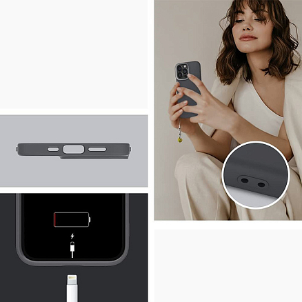 Чехол для iPhone 13 mini гелевый Spigen Cyrill Palette Color Brick серый