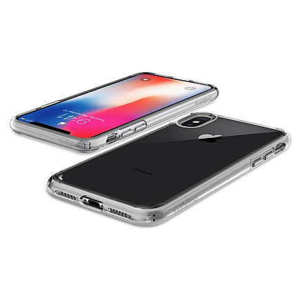 Чехол для iPhone X, XS гибридный Spigen SGP Ultra Hybrid прозрачно-черный