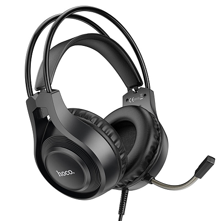 Наушники Hoco W106 полноразмерные с микрофоном игровые черные