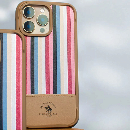 Чехол для iPhone 16 Pro Max гибридный Santa Barbara Polo & Racquet Club Isaac шампань