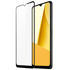 Защитное стекло для Vivo Y16, Vivo Y02s на весь экран противоударное Dux Ducis 9D черное