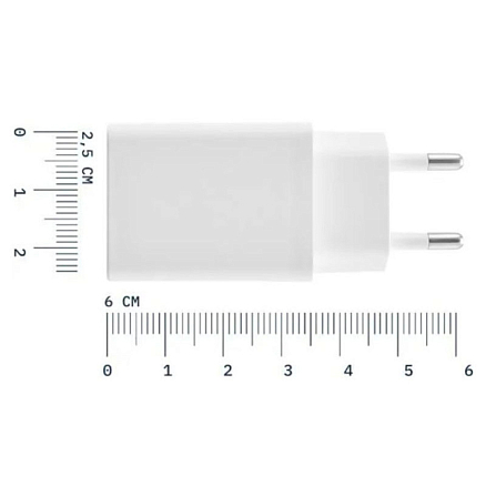 Зарядное устройство сетевое c USB входом 10.5W и кабелем Lightning Rocket Base Combo белое