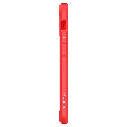 Чехол для iPhone 12 Mini гибридный Spigen SGP Ultra Hybrid прозрачно-красный