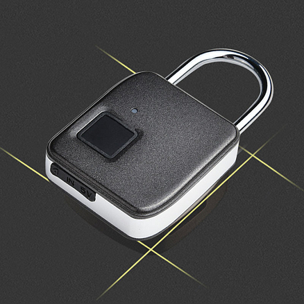 Замок биометрический по отпечатку пальца портативный WiWU Smart Lock FL-S3 черный
