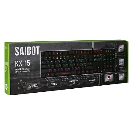 Клавиатура TFN Saibot KX-15 механическая с подсветкой игровая черная