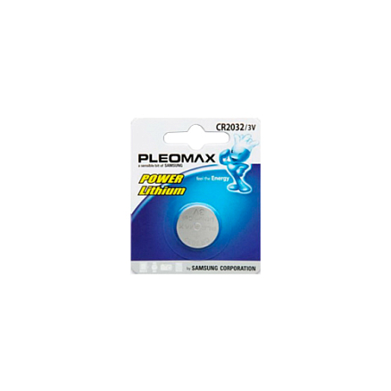 Батарейка CR2032 литиевая Pleomax 1 шт.
