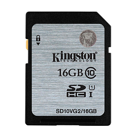 Карта памяти Kingston SD10VG2 SDHC 16Gb Class 10 45 Мб/с UHS-I U1