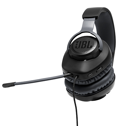 Наушники JBL Quantum 100 полноразмерные с микрофоном игровые черные