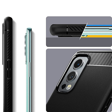 Чехол для OnePlus Nord 2 гелевый Spigen SGP Rugged Armor черный