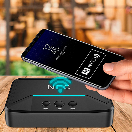 Bluetooth аудио адаптер (ресивер) 3,5 мм + 2RCA + USB Comfast CF-BT200 NFC V5.0 