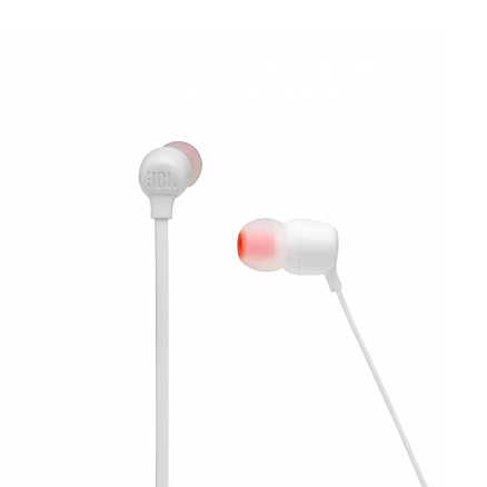 Наушники беспроводные Bluetooth JBL Tune 125BT вакуумные с микрофоном и пультом белые