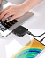 USB 2.0 HUB (разветвитель) на 4 порта Baseus Fully folded с питанием MicroUSB черный