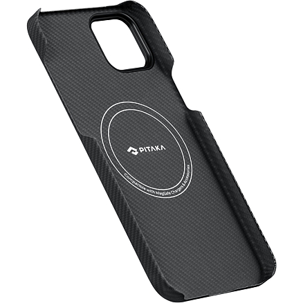 Чехол для iPhone 15 гибридный Pitaka MagEZ 4 600D черно-серый
