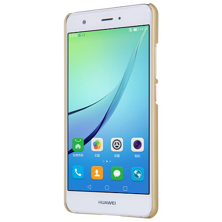 Чехол для Huawei Nova пластиковый тонкий Nillkin Super Frosted золотистый
