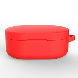 Чехол для наушников Xiaomi Redmi AirDots, AirDots S, AirDots 2, Mi Earbuds Basic, Basic S, Basic 2 силиконовый красный