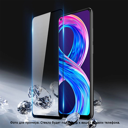 Защитное стекло для Realme 8, 8 Pro на весь экран противоударное Dux Ducis 9D черное