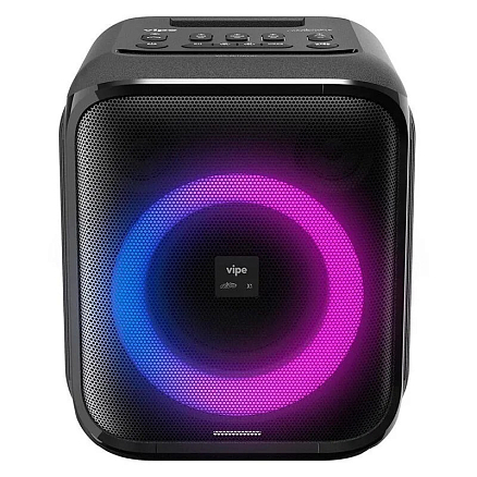 Портативная колонка Vipe Nitro X1 для вечеринок с подсветкой черная