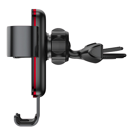 Держатель автомобильный в слот CD с гравитационным зажимом Baseus Metal Age черный