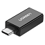 Переходник Type-C - USB 3.0 (папа - мама) Ugreen US173 черный