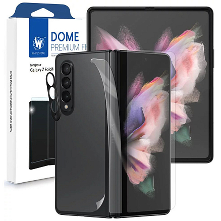Пленка защитная Samsung Galaxy Z Fold 4 на внутренний и внешний экран WhiteStone Premium Film прозрачная