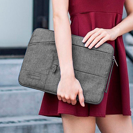 Сумка для ноутбука до 13,3 дюйма WiWU Pocket серая