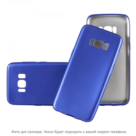 Чехол для Huawei Y7 2019 силиконовый CASE Deep Matte синий