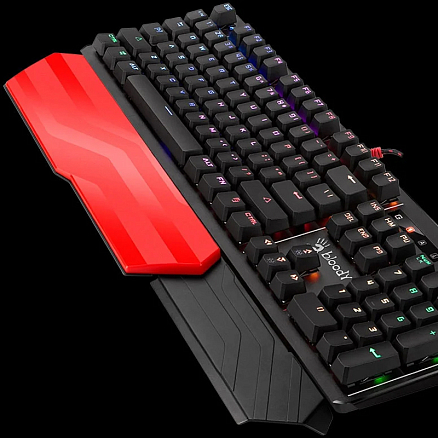 Клавиатура A4Tech Bloody B975 USB механическая с подсветкой влагозащитная игровая черно-серая