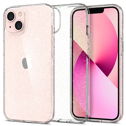 Чехол для iPhone 13 гелевый с блестками Spigen SGP Liquid Crystal Glitter прозрачный