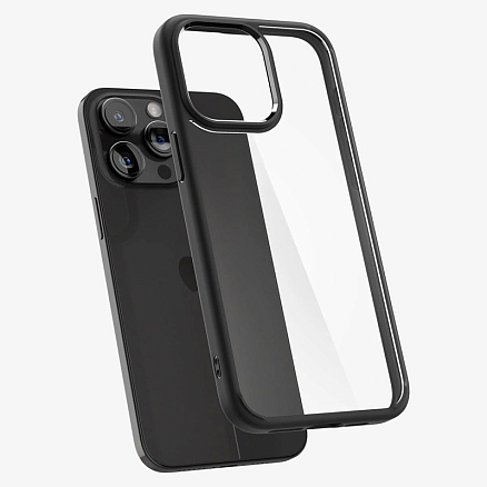 Чехол для iPhone 15 Pro гибридный Spigen Ultra Hybrid прозрачно-черный
