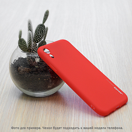 Чехол для iPhone XR гелевый Smtt красный
