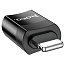 Переходник Lightning - USB Type-C (папа - мама) Hoco UA17 черный