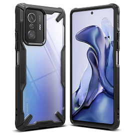 Чехол для Xiaomi 11T, 11T Pro гибридный Ringke Fusion X черный