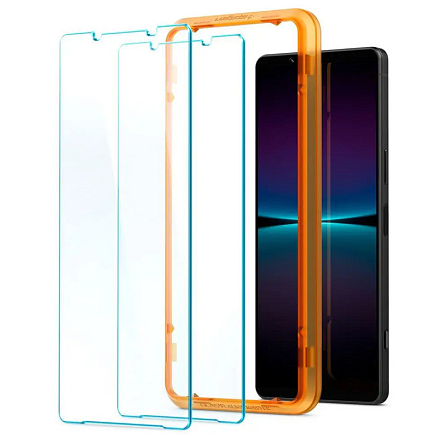 Защитное стекло для Sony Xperia 1 IV на экран Spigen Alm Glas.TR Slim прозрачное 2 шт.