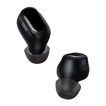 Наушники TWS беспроводные Bluetooth Baseus Encok WM01 V5.3 вакуумные с микрофоном черные