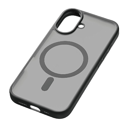 Чехол для iPhone 16 гибридный uBear Cloud Mag Magsafe прозрачно-черный