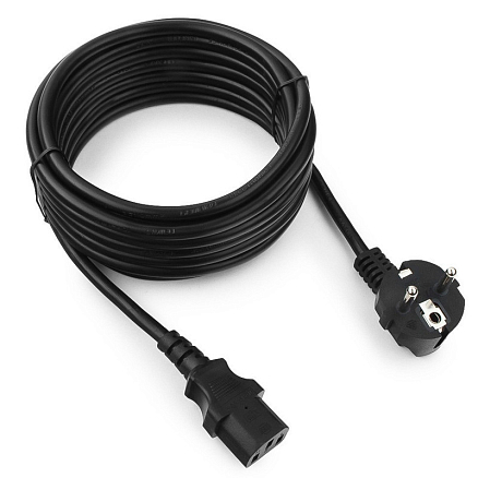 Кабель питания C13 длина 1,8 м 6A с заземлением Cablexpert PC-186 черный