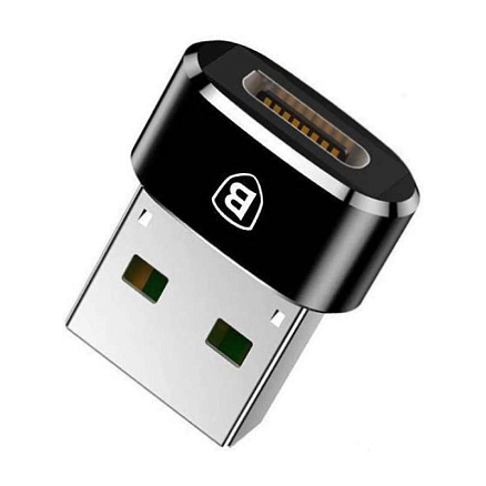 Переходник Type-C - USB (мама - папа) хост OTG Baseus CAAOTG-01 черный