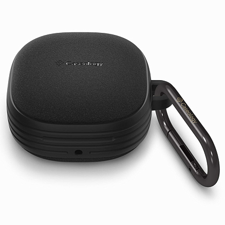 Чехол для наушников Samsung Galaxy Buds 2, Buds Live, Buds Pro гибридный Spigen Caseology Vault матовый черный