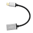 Переходник Type-C - USB 3.0 (папа - мама) хост OTG 16 см Ugreen US203 черно-серый