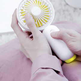 Вентилятор портативный ручной Baseus Firefly Mini Fan белый
