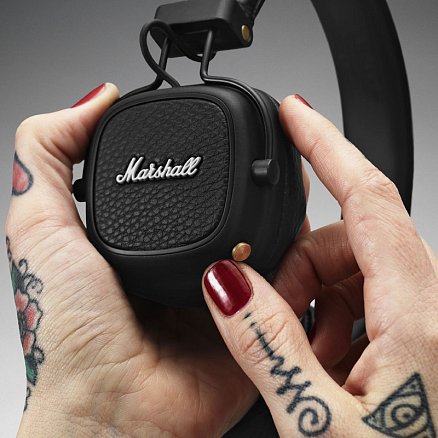 Наушники беспроводные Bluetooth Marshall Major III накладные с микрофоном черные