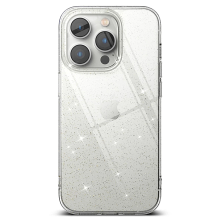 Чехол для iPhone 14 Pro гелевый с блестками ультратонкий Ringke Air прозрачный