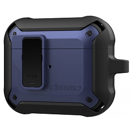 Чехол для наушников AirPods 3 гибридный Nillkin Bounce черно-синий