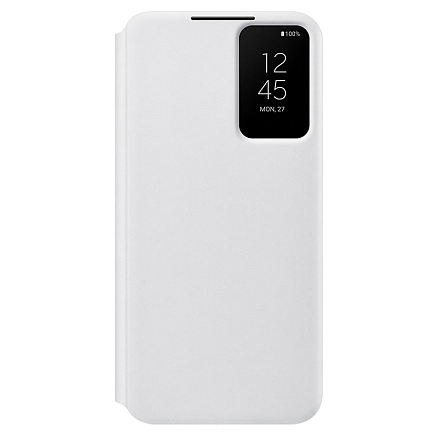 Чехол для Samsung Galaxy S22+ книжка оригинальный Smart Clear View Cover белый